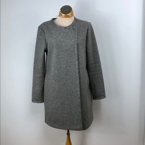 Tahari wool blend faux wrap cardigan duster‎ Sz S